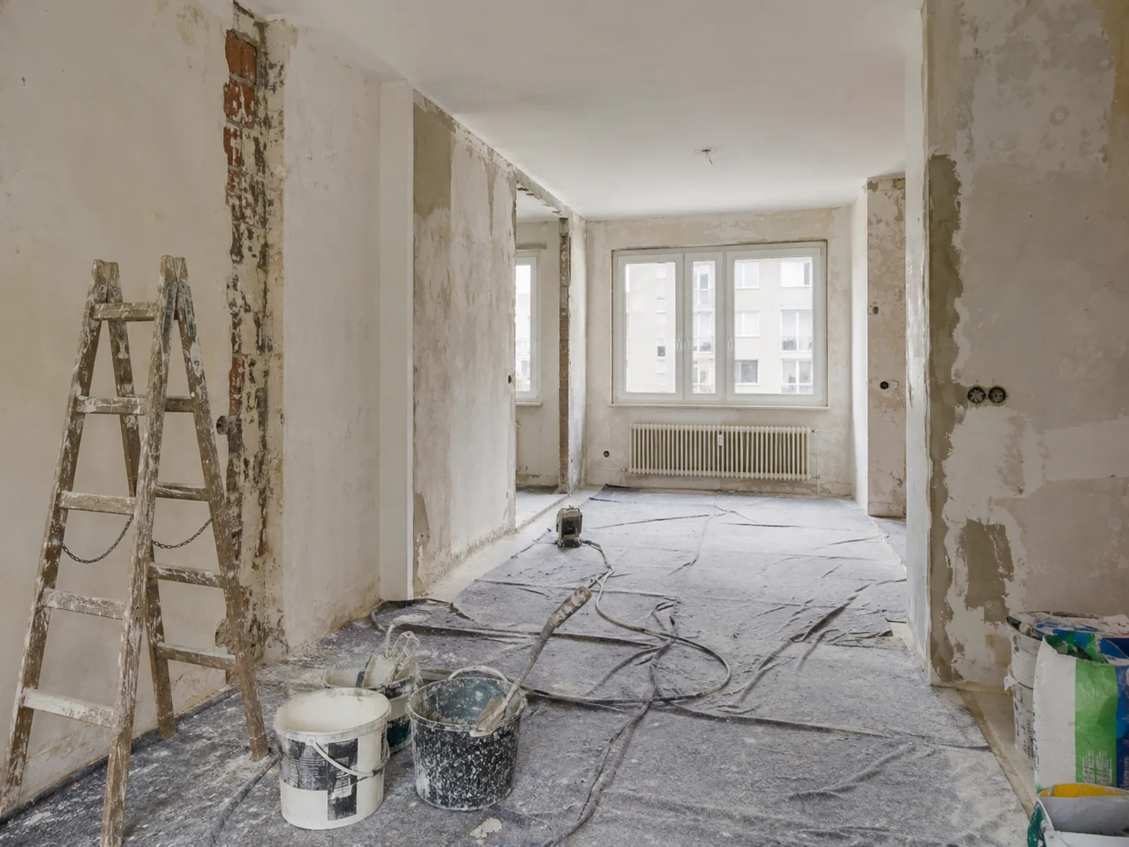 Innenraum während der Renovierung