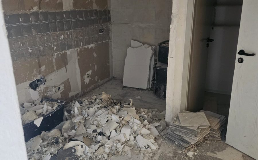 Trockenbau und Innenausbau während der Ausführung